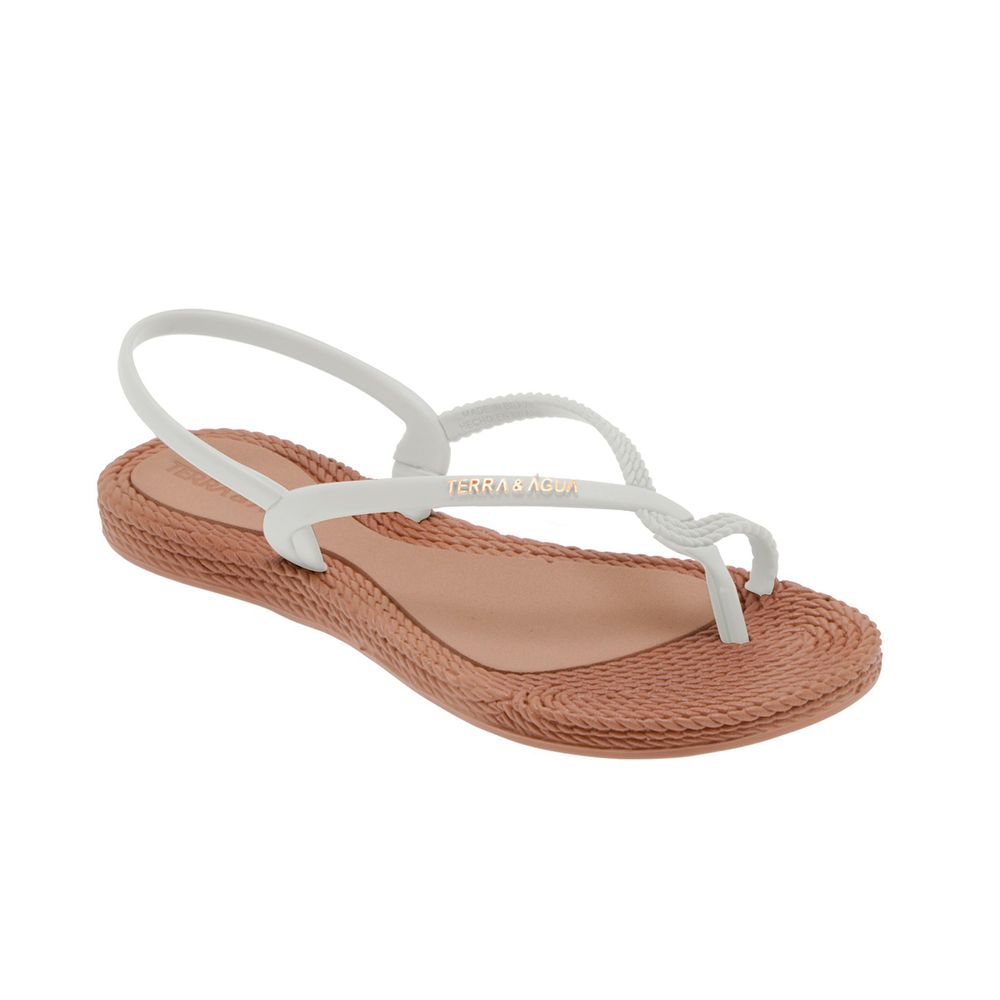 Mikaela-Sandalias Mujer Off white-TERRA \u0026 AGUA - mikaela